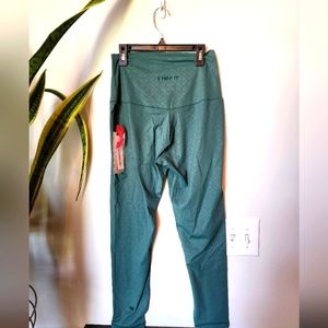 NWT SHEFIT Boss Leggings -  1luxe 1 Luxe Dark Green